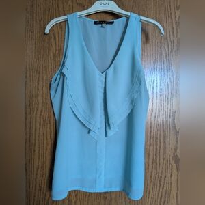 Rose & Olive Light Blue Sleeveless Blouse